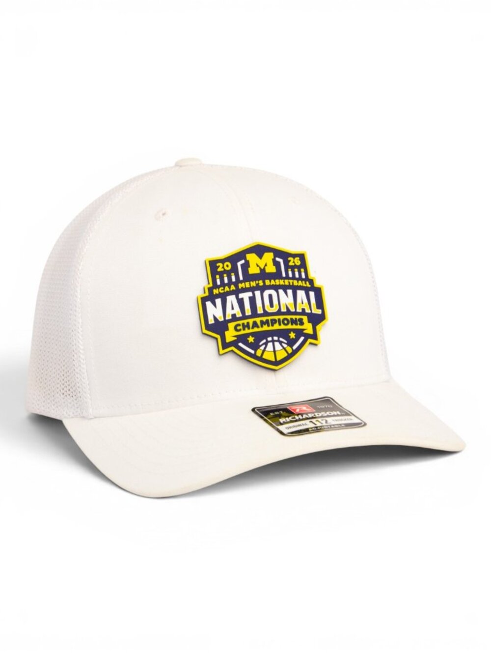 Michigan Wolverines 2026 Basketball National Champions 3D Snapback Trucker Hat